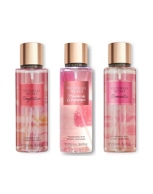 Coffret Floral & Fruité : Romantic, Strawberries & Champage, Temptation