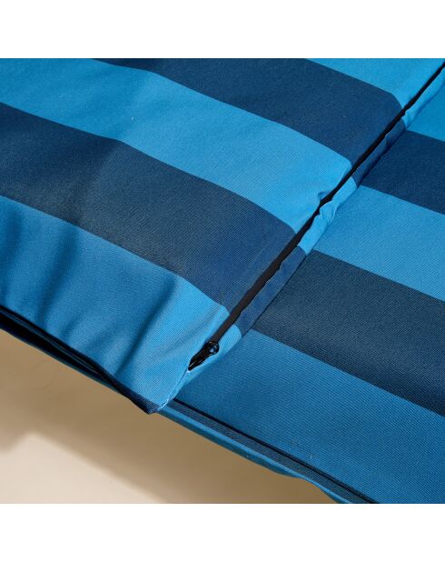 Housse de bain de soleil Biarritz turquin - 70x190 cm