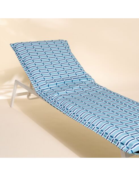 Housse de bain de soleil Madera jade - 70x190 cm