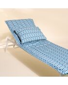 Housse de bain de soleil Madera jade - 70x190 cm