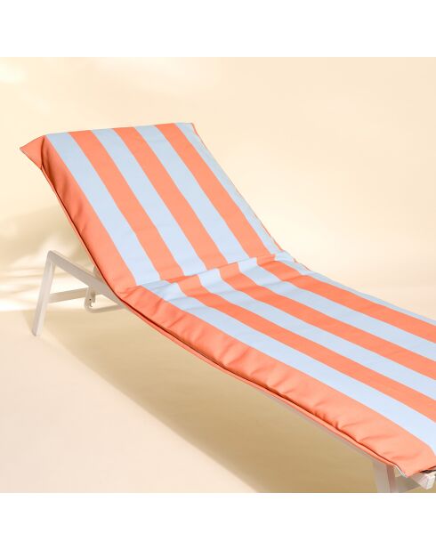 Housse de bain de soleil Biarritz paprika - 70x190 cm