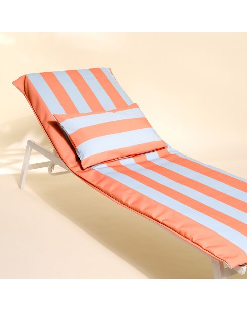 Housse de bain de soleil Biarritz paprika - 70x190 cm