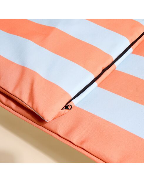 Housse de bain de soleil Biarritz paprika - 70x190 cm