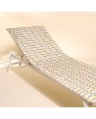 Housse de bain de soleil Madera paille - 70x190 cm