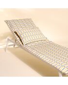 Housse de bain de soleil Madera paille - 70x190 cm