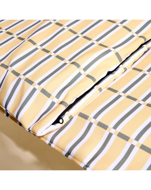 Housse de bain de soleil Madera paille - 70x190 cm
