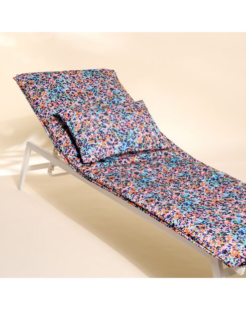 Housse de bain de soleil Liberty mandarine - 70x190 cm