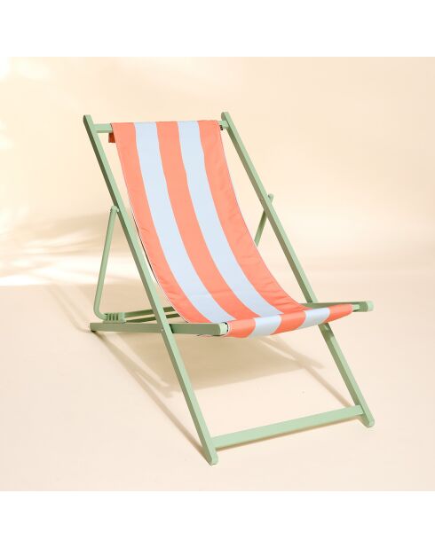 Housse de chilienne Outdoor Biarritz paprika - 43x144 cm