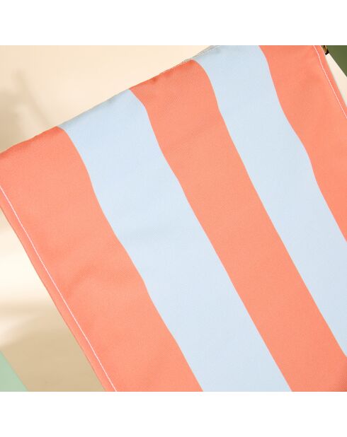 Housse de chilienne Outdoor Biarritz paprika - 43x144 cm