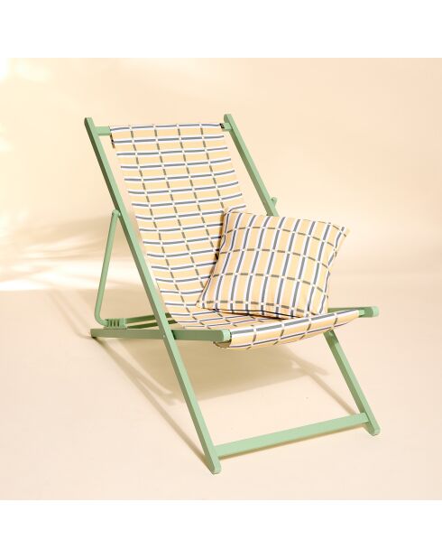 Housse de chilienne Outdoor Madera paille - 43x144 cm