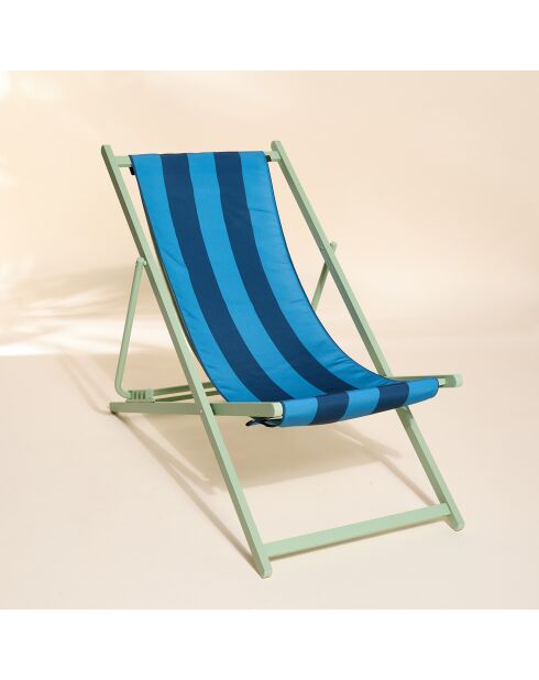 Housse de chilienne Outdoor Biarritz turquin - 43x144 cm