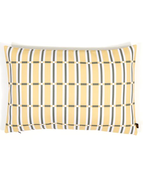 Housse de coussin Outdoor Madera paille - 40x60 cm