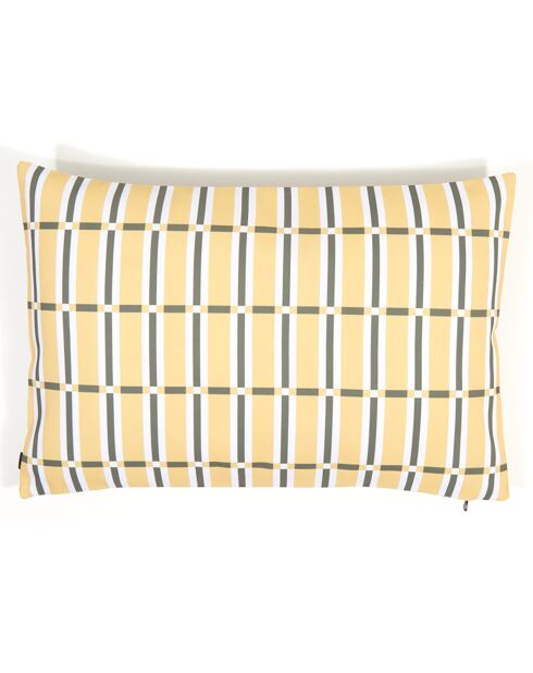 Housse de coussin Outdoor Madera paille - 40x60 cm
