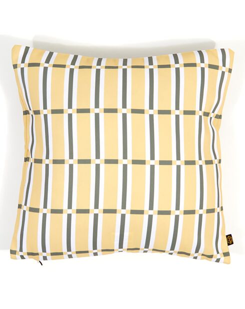 Housse de coussin Outdoor Madera paille - 45x45 cm