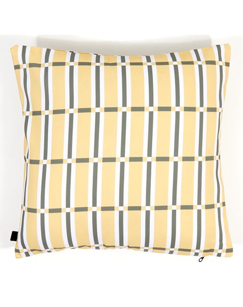 Housse de coussin Outdoor Madera paille - 45x45 cm