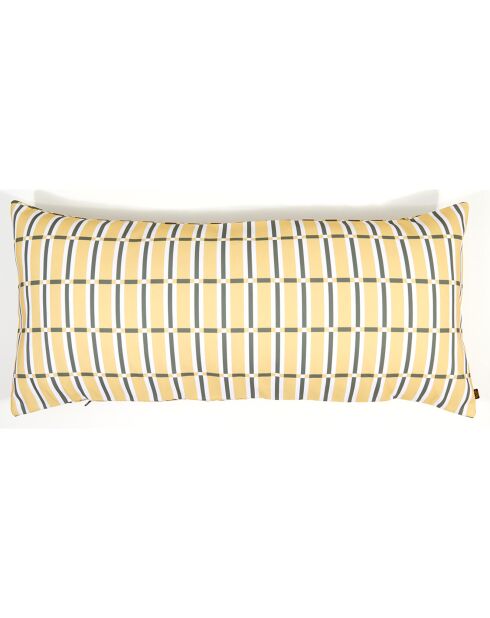 Housse de coussin Outdoor Madera paille - 45x100 cm