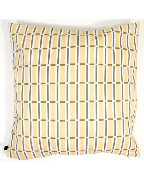 Housse de coussin Outdoor Madera paille - 80x80 cm