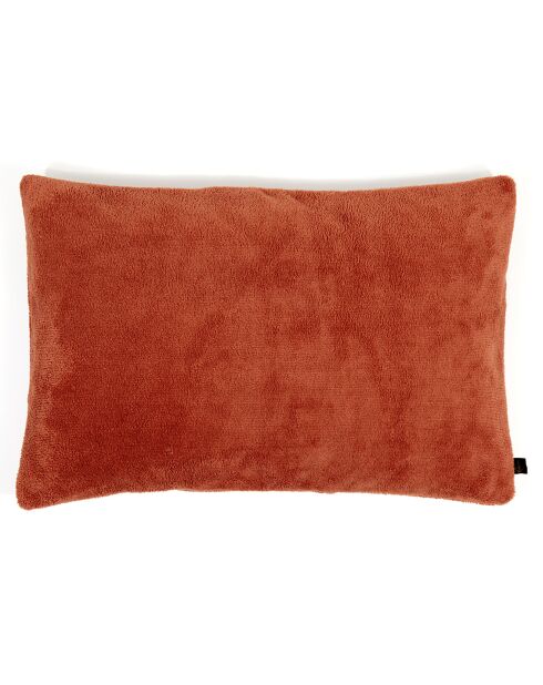 Housse de coussin en bouclette éponge St Tropez terre brûlée - 40x60 cm