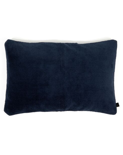 Housse de coussin en bouclette éponge St Tropez encre - 40x60 cm