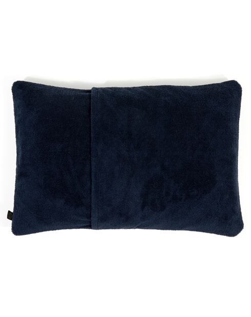 Housse de coussin en bouclette éponge St Tropez encre - 40x60 cm