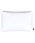 Housse de coussin en bouclette éponge St Tropez blanche - 40X60 cm