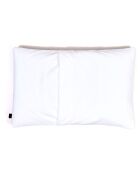 Housse de coussin en bouclette éponge St Tropez blanche - 40X60 cm