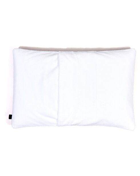 Housse de coussin en bouclette éponge St Tropez blanche - 40X60 cm