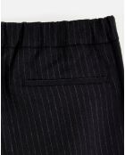 Pantalon Stanford rayé noir
