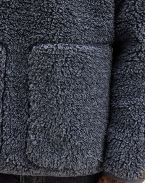Sweat en fausse fourrure Jordie anthracite
