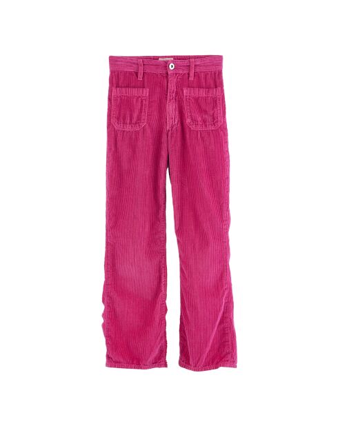 Pantalon en Velours côtelé Pepy fushia