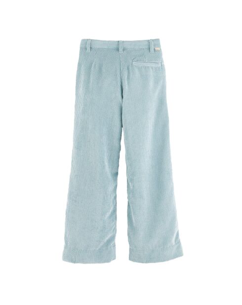 Pantalon en Velours côtelé Katie aqua