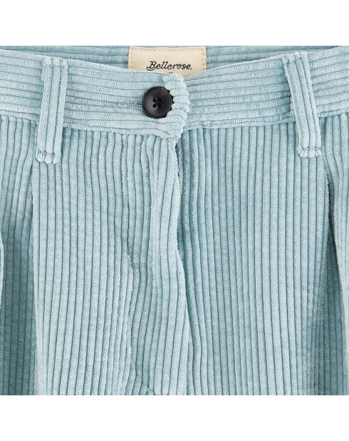 Pantalon en Velours côtelé Katie aqua