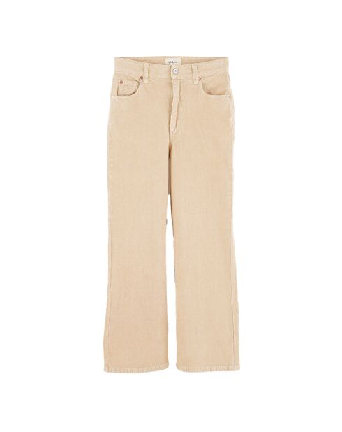 Pantalon en Velours milleraies Popies sugarcane