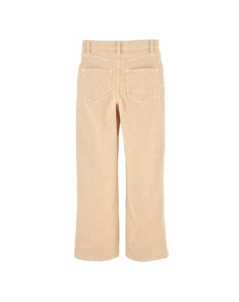 Pantalon en Velours milleraies Popies sugarcane