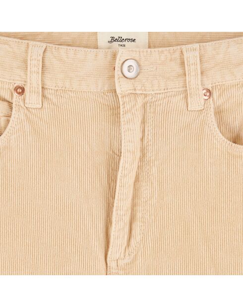 Pantalon en Velours milleraies Popies sugarcane