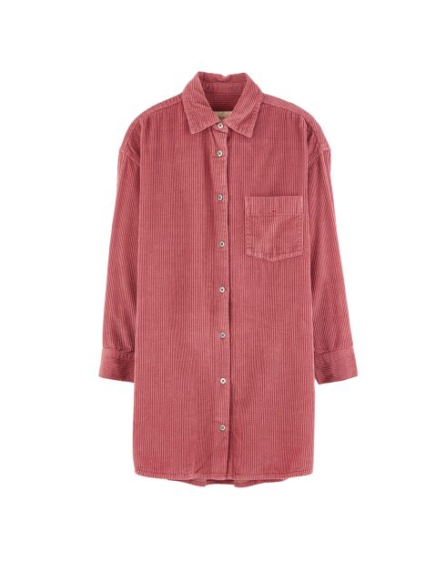 Robe en Velours côtelé Winnie lychee