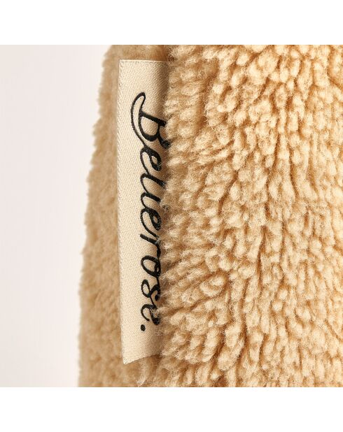 Sac en Fausse Fourrure Hecole oatmeal - 43x38x7 cm