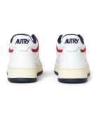 Baskets en Cuir Suede Open Mid Capsule blanches