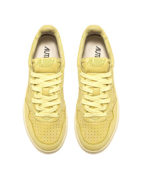 Baskets en Cuir de Chèvre Medalist Low jaunes