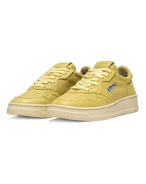Baskets en Cuir de Chèvre Medalist Low jaunes