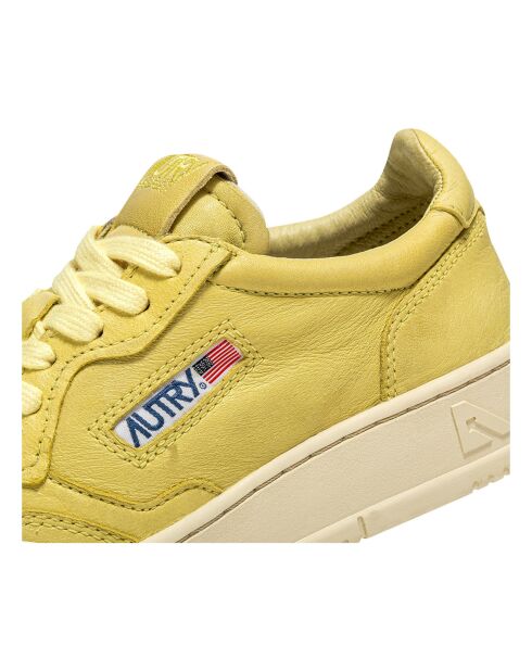 Baskets en Cuir de Chèvre Medalist Low jaunes