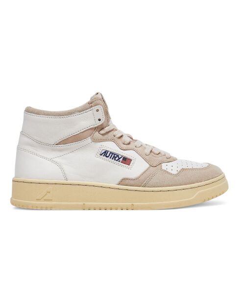 Baskets en Cuir de Chèvre Suede Medalist Mid blanches