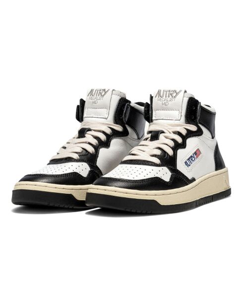 Baskets en Cuir Bicolore Medalist Mid noires