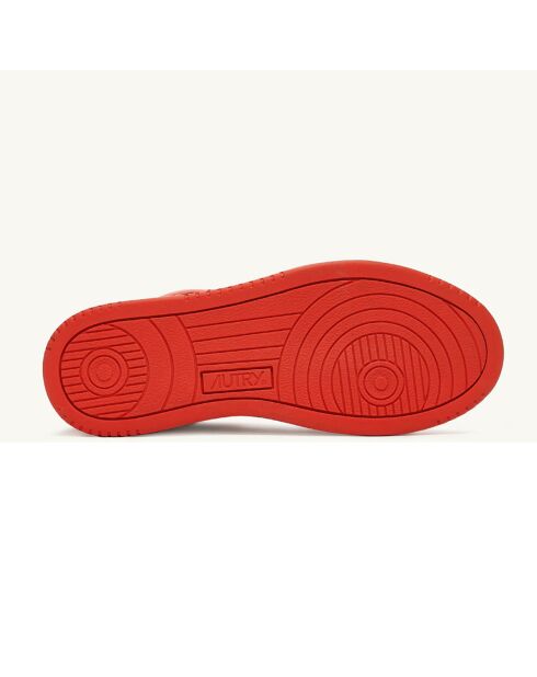 Baskets en Cuir Bicolore Medalist Mid orange