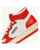 Baskets en Cuir Bicolore Medalist Mid orange