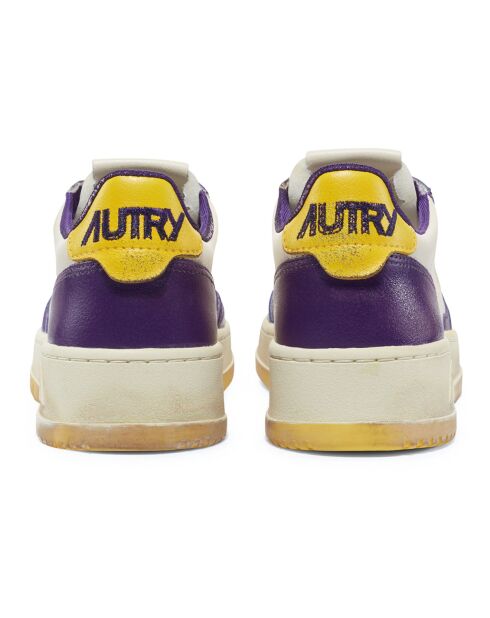 Baskets en Cuir Bicolore Super Vintage Low violettes