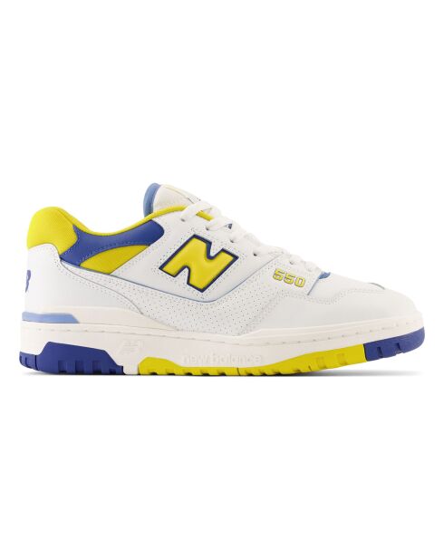 Baskets 550 blanc/jaune