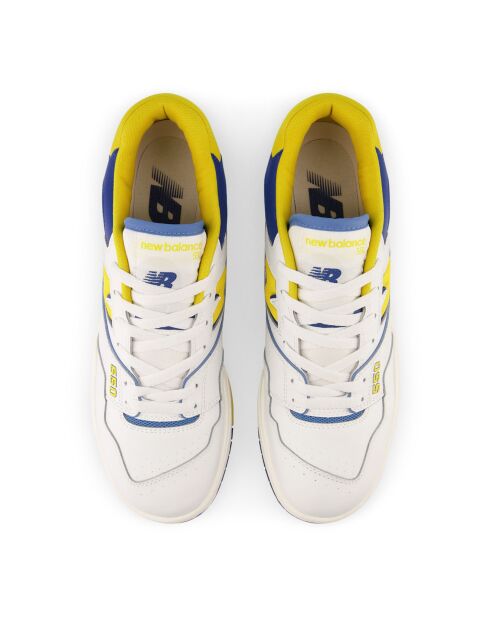 550 zapatillas blancas/amarillas
