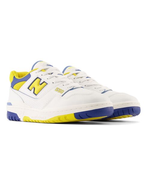 Baskets 550 blanc/jaune
