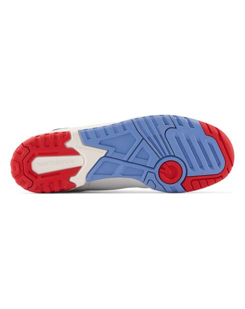 Baskets 550 blanc/rouge